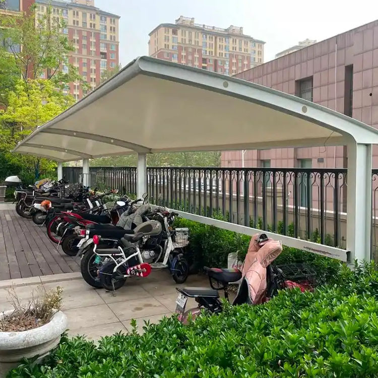 吴堡县膜结构电动车棚